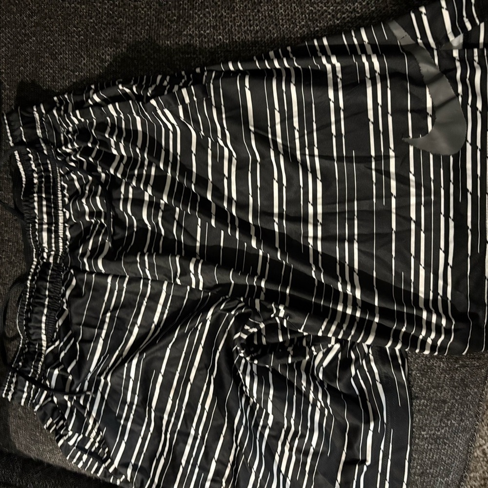 Nike Dri-FIT Black and White Athletic Shorts